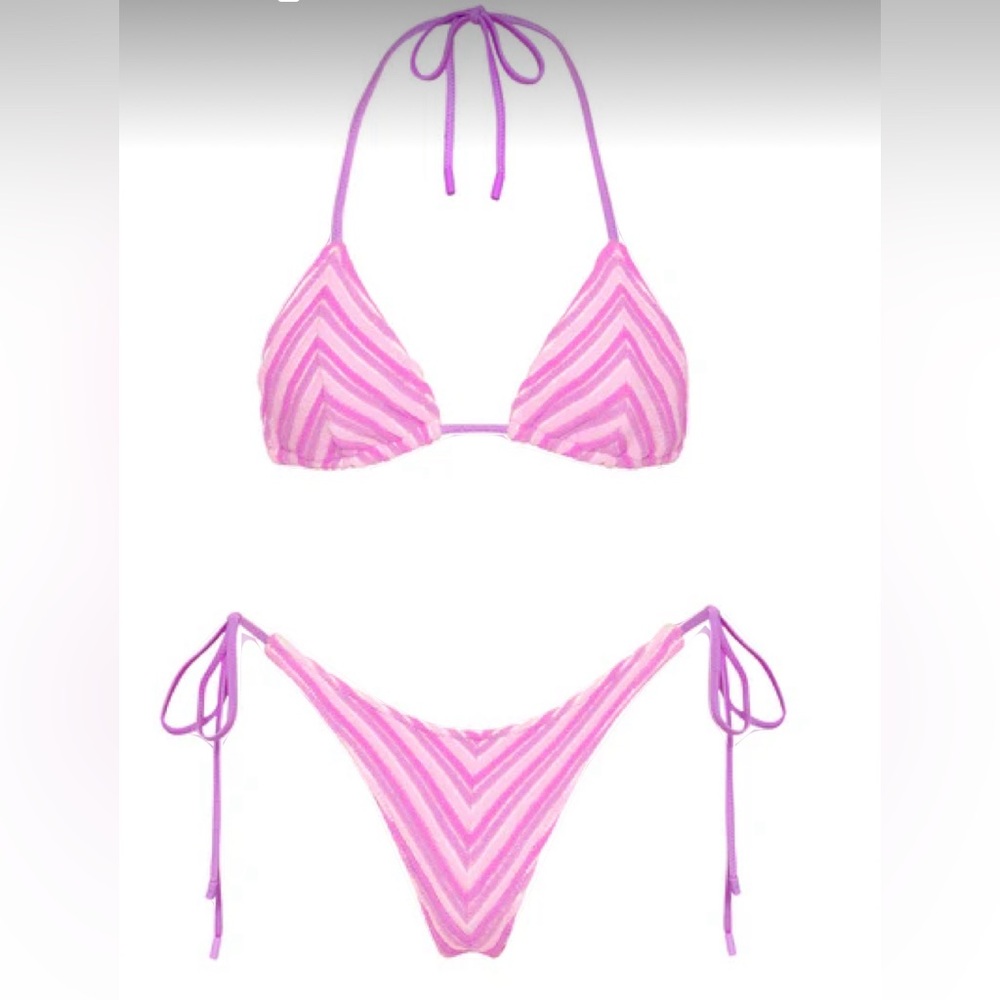 Triangl bikini set Vinca Lotus (pink/purple) size small top and bottom